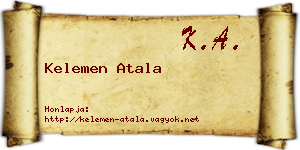 Kelemen Atala névjegykártya